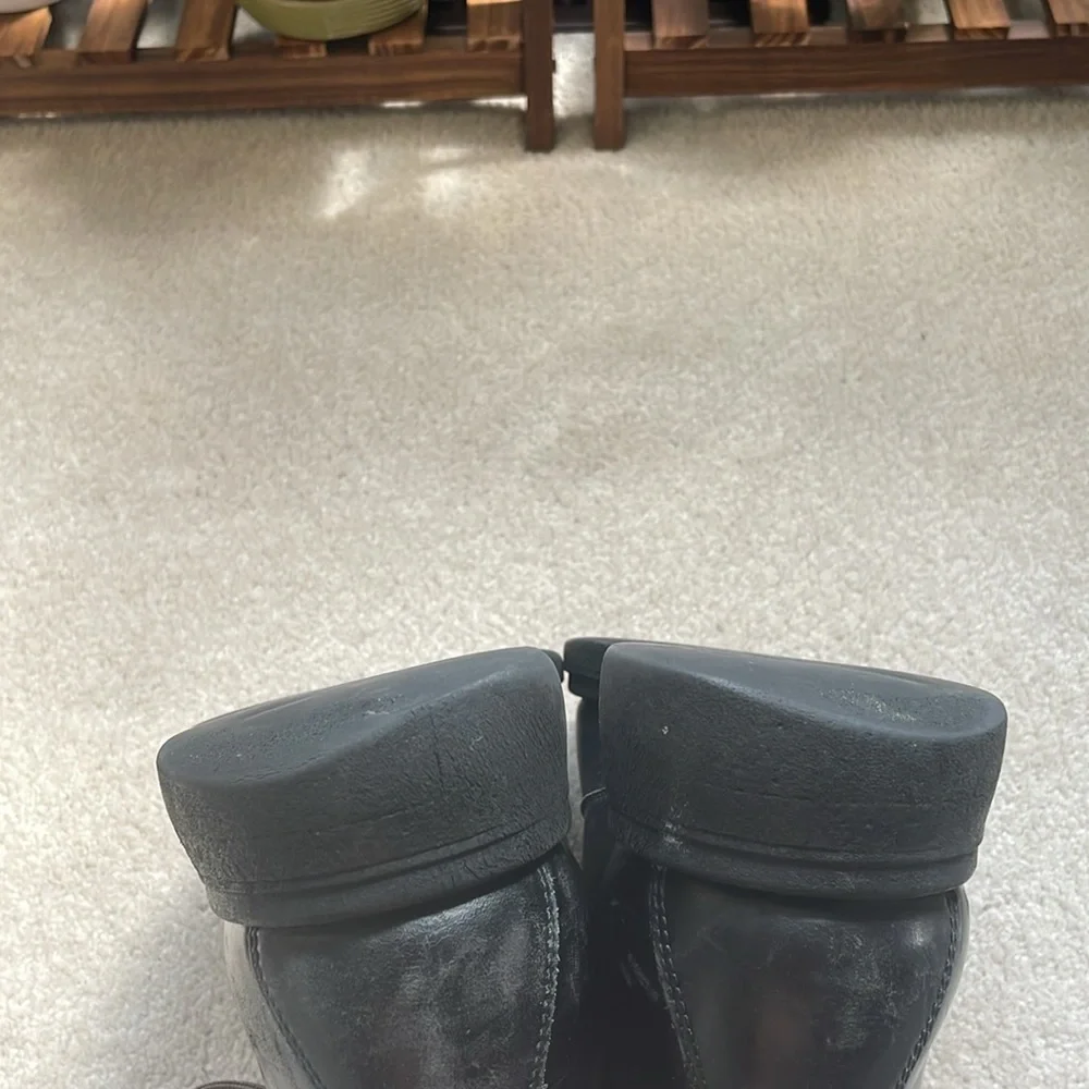 Havana Joe black leather lace up boots